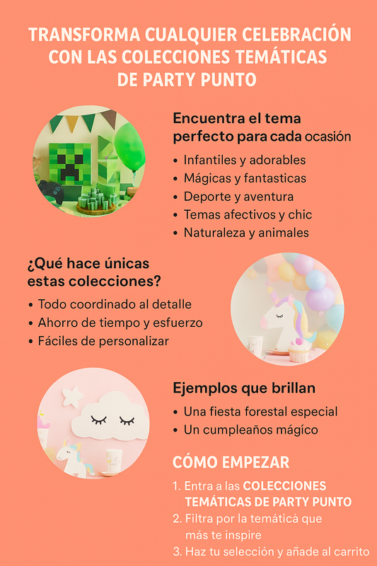Transforma cualquier celebración con las Colecciones Temáticas de Party Punto