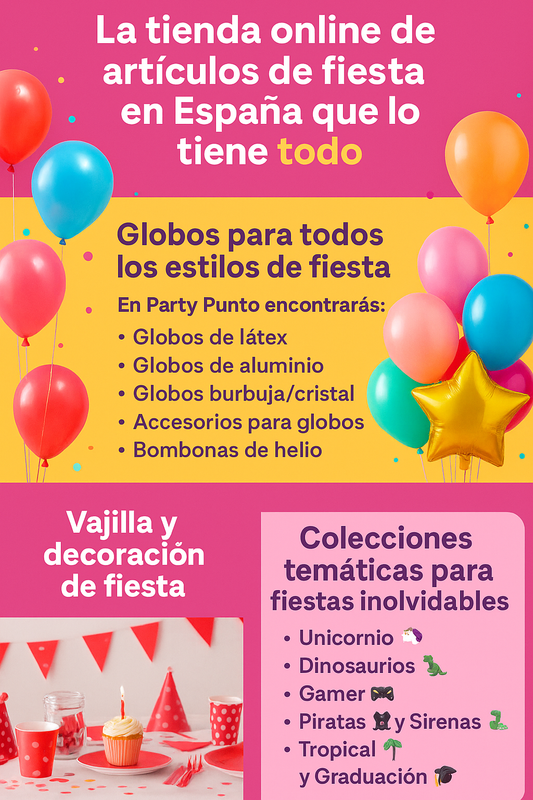 Party Punto: La tienda online de artículos de fiesta en España que lo tiene todo