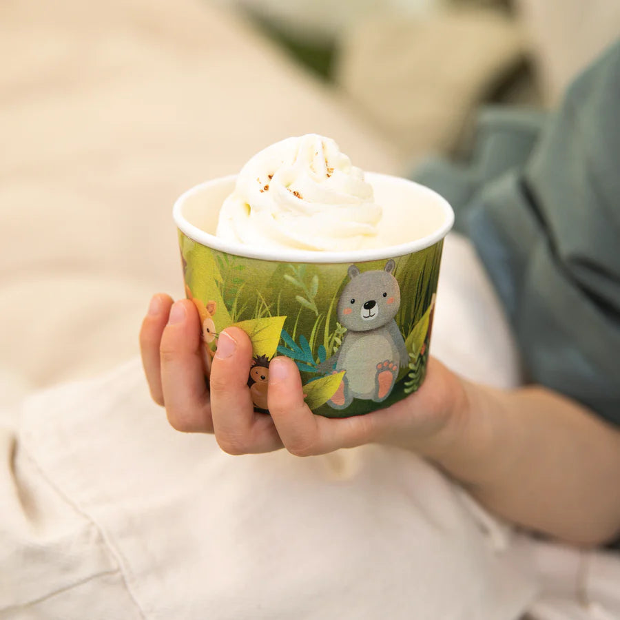 Ice cream cup "Forest friends", 150 ml, 6 pcs PartyPal