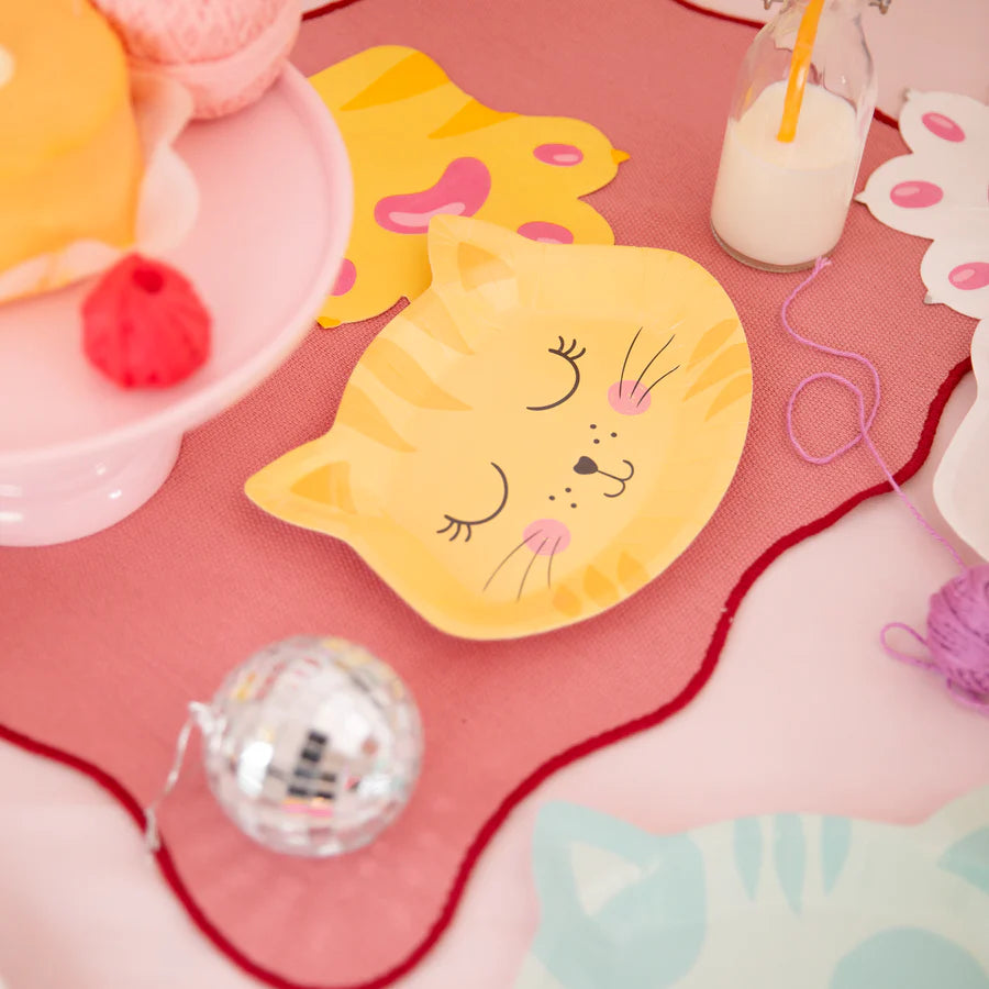 Paper plates Cat`s Head, 21x15 cm, 6 pcs PartyPal
