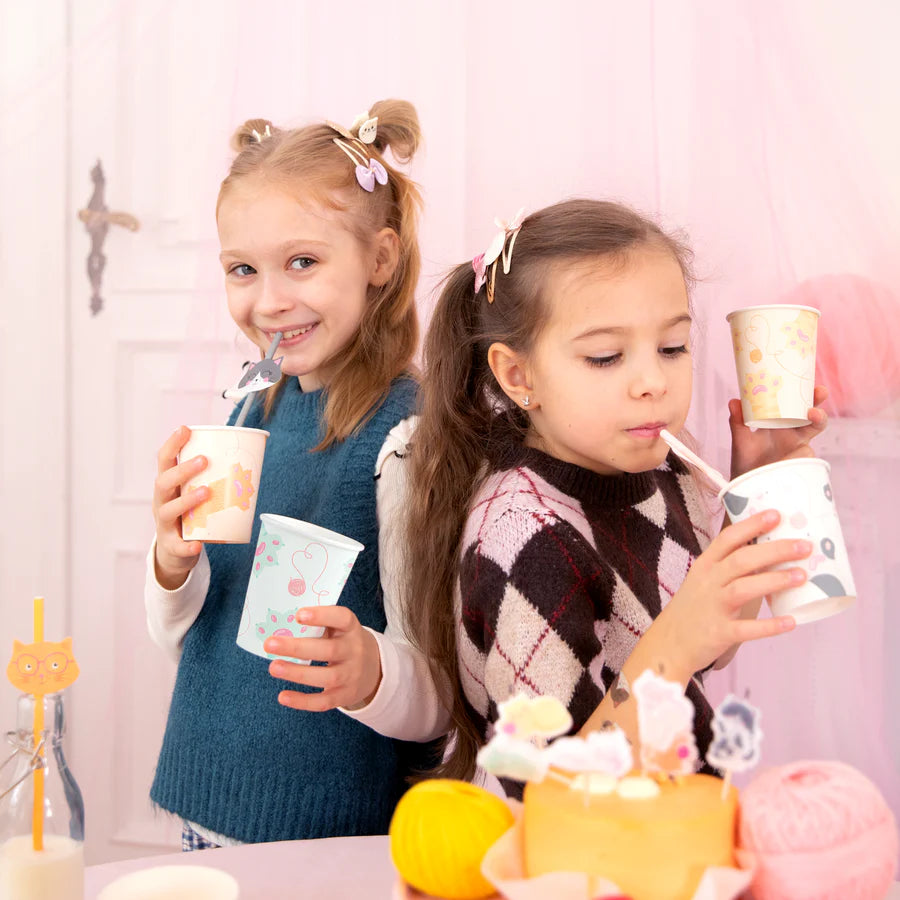 Paper Cups, Cat Paws, 220 ml, 6 pcs PartyPal