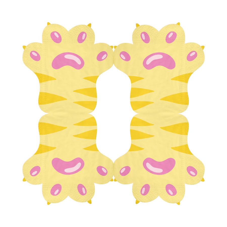 Paper napkins Cat Paws, 32x32 cm, 12 pcs PartyPal