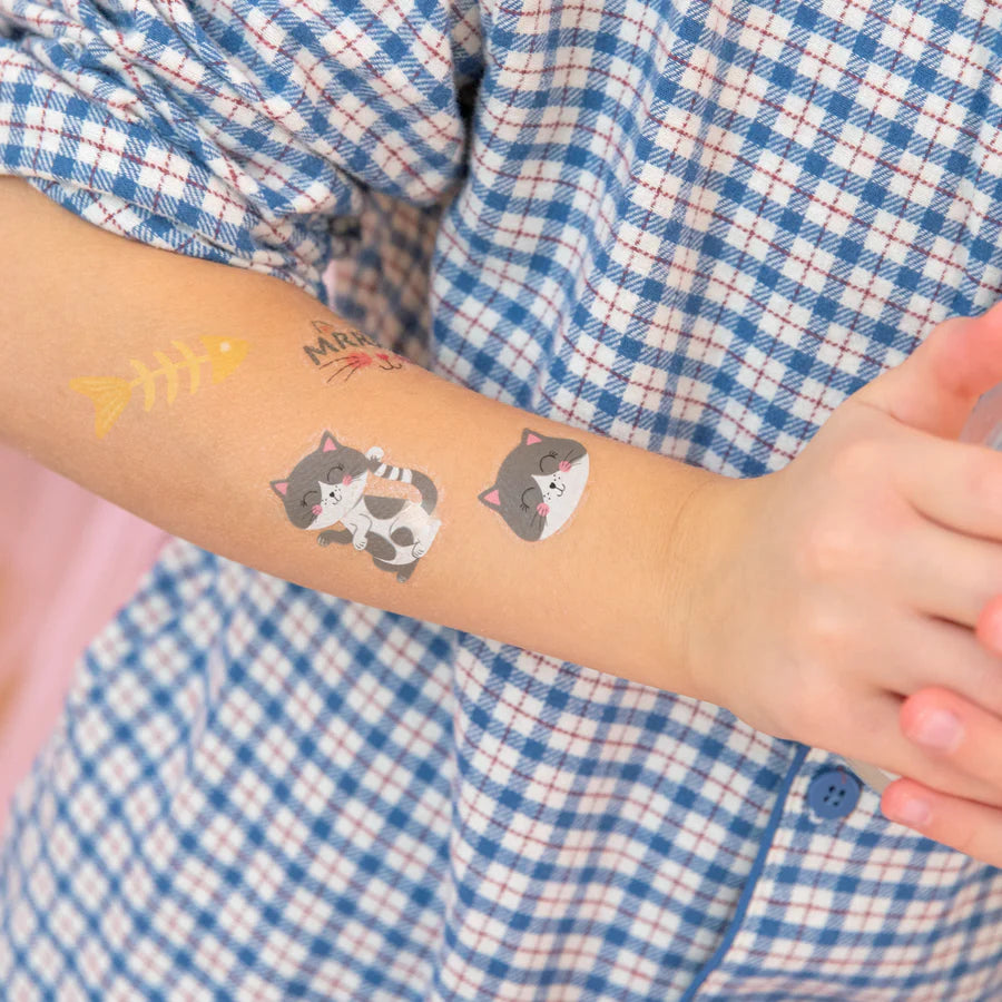 Tatuagens temporárias Gatos, conjunto de 23 peças
