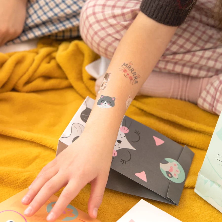 Tatuagens temporárias Gatos, conjunto de 23 peças