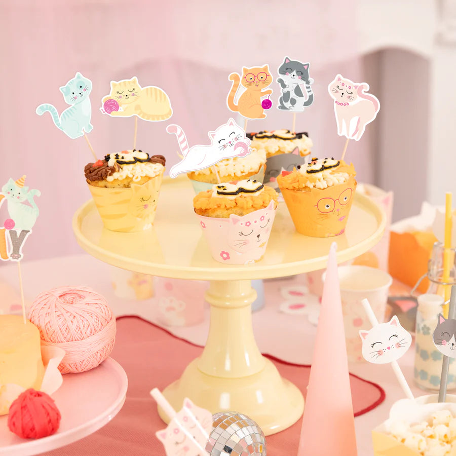 Muffin Cups, Cats, 6 pcs set