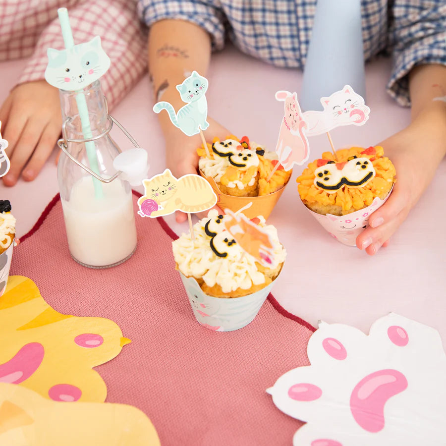 Muffin Cups, Cats, 6 pcs set