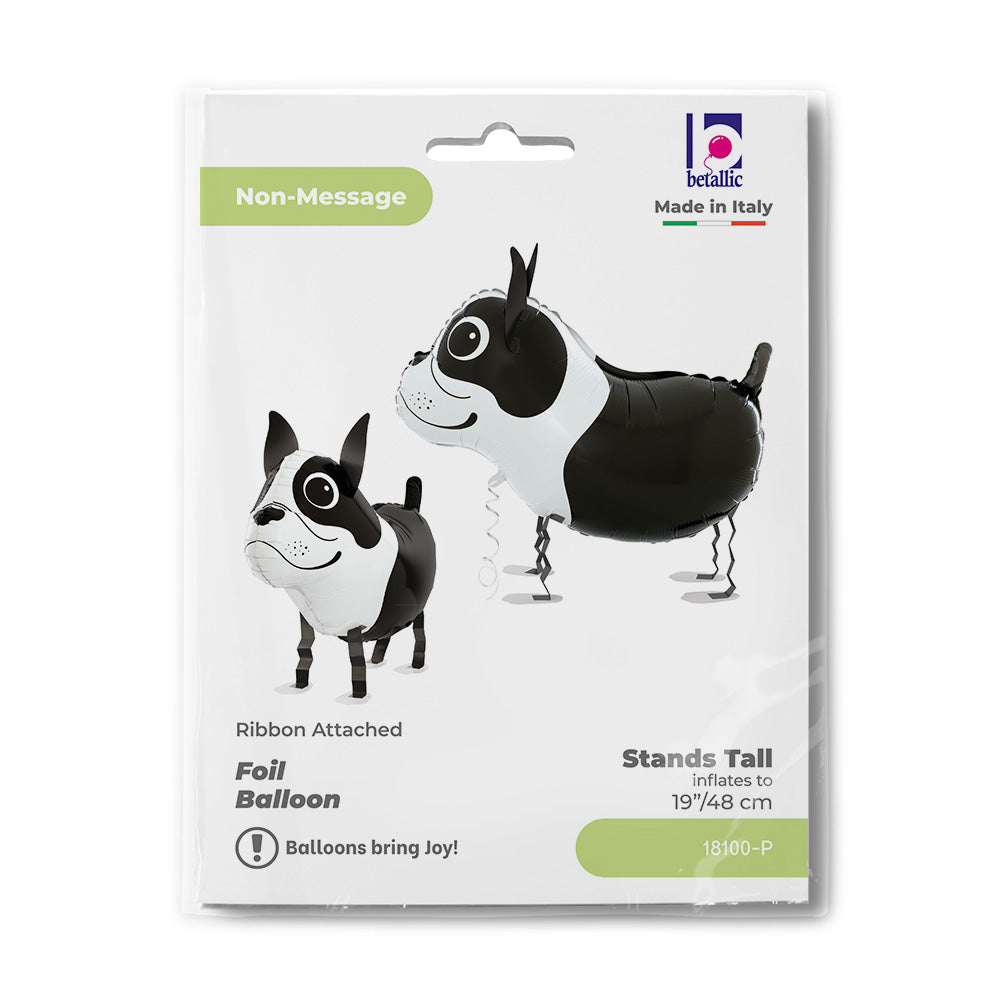 Foil Balloon Dog-Boston Terrier, 19" / 48 cm Grabo