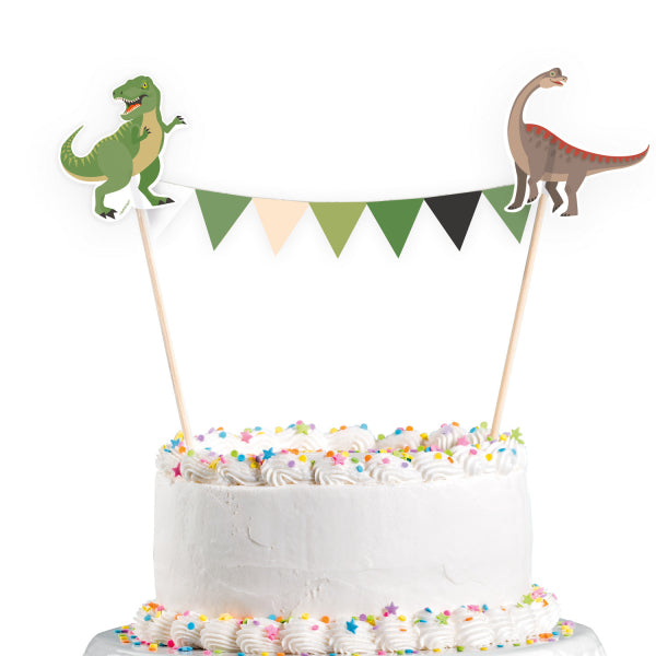 Cake topper Happy Dinosaur, paper, 15 x 20 cm, 1 pcs Unique