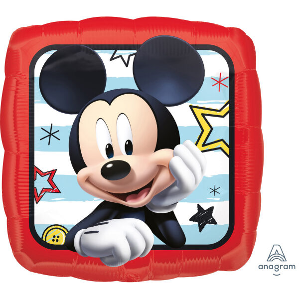 Globo de aluminio Mickey Mouse, 18" / 46 cm