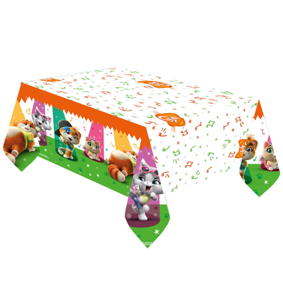 Table cover 44 Cats, paper, 180 x 120 cm Unique