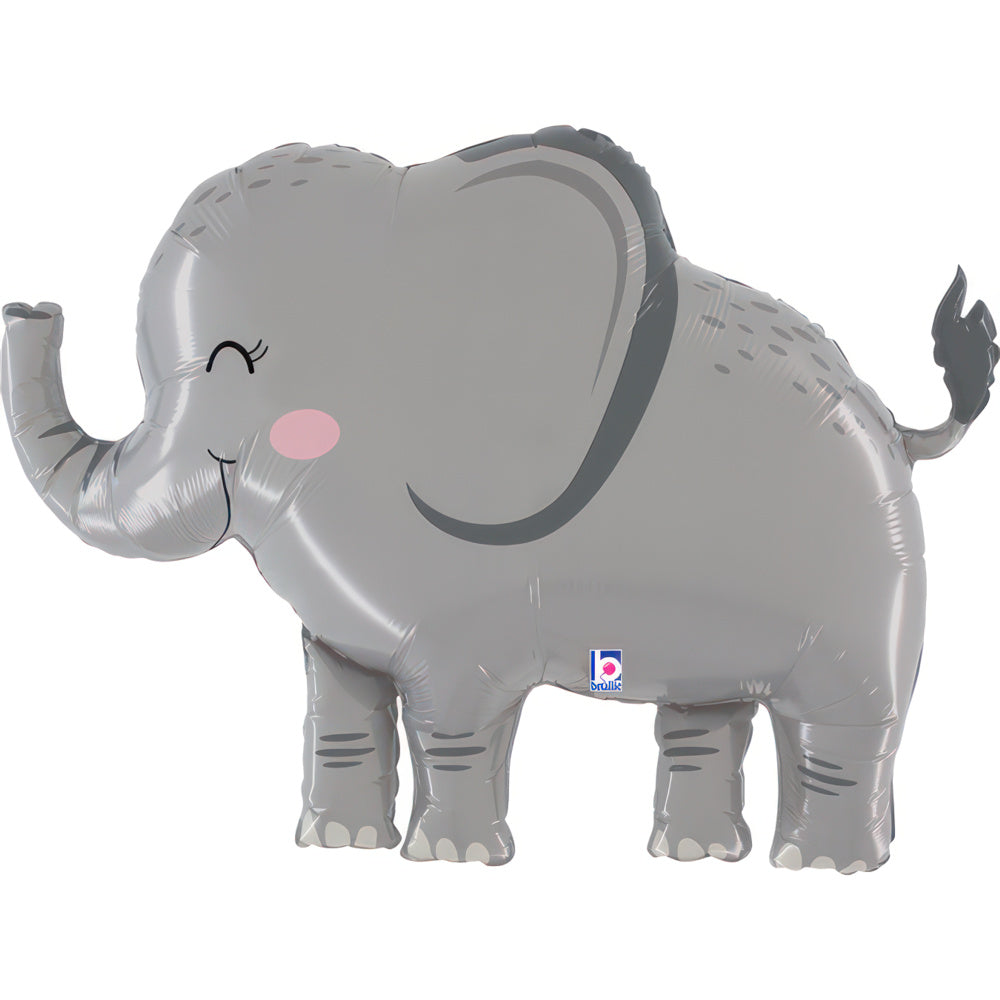 Balão de alumínio elefante, 33" / 84 cm
