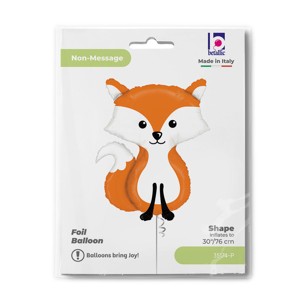 Foil Balloon Fox, 30" / 76 cm Grabo
