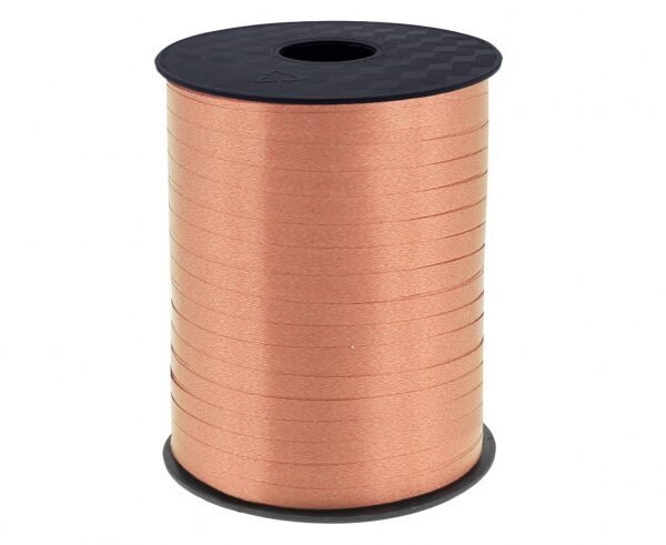 Cinta de plástico para rizar, color melocotón, 500 m