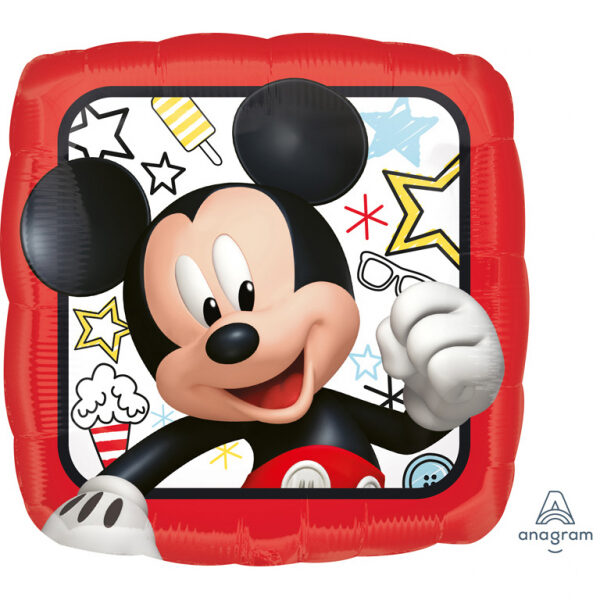 Globo de aluminio Mickey Mouse, 18" / 46 cm