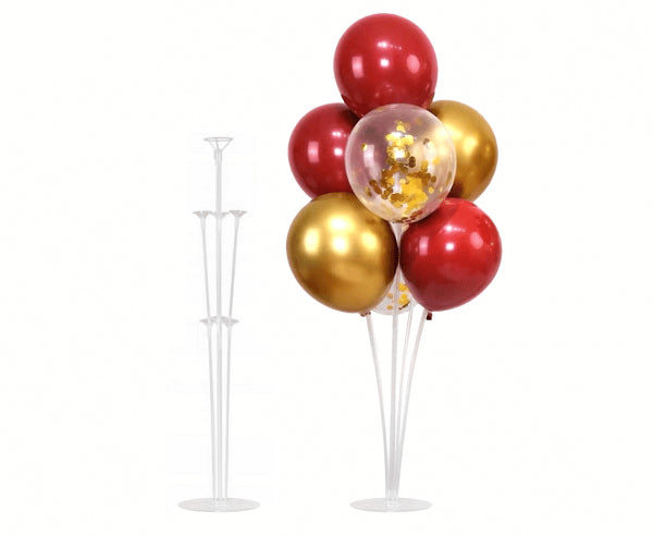 Balloon decoration rack holding 7 balloons, 72 cm party stand