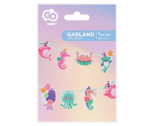 Paper garland Underwater World, 180 cm Godan