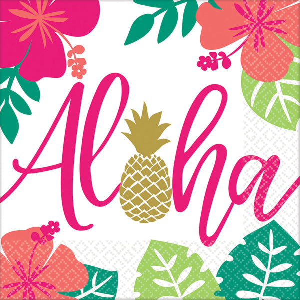 Paper napkins Aloha, 33 x 33 cm, 16 pcs Unique