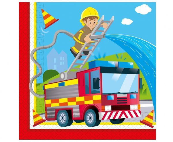 Paper napkins Fireman, 33x33 cm, 20 pcs PROCOS