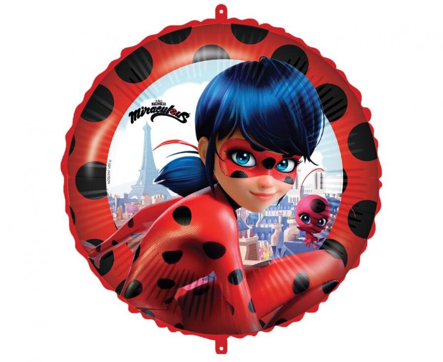 Foil Balloon Miraculous/Ladybug, Round 18" / 46 cm PROCOS