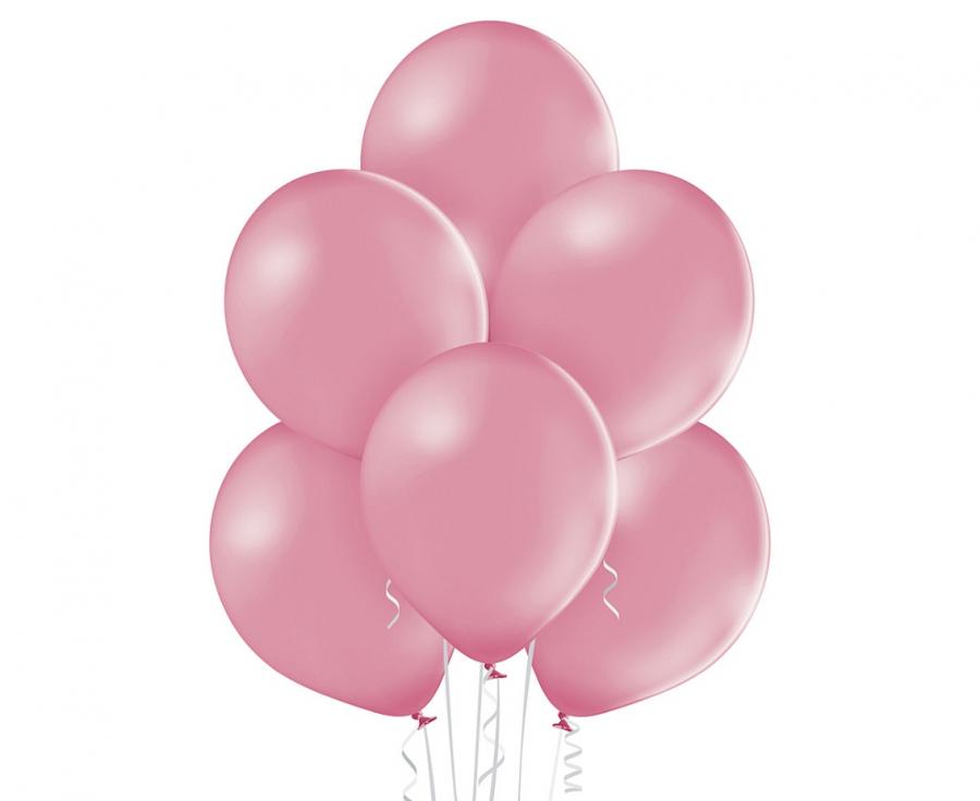 Pack of 50 Belbal 30cm pastel wild rose latex balloons ready for party décor