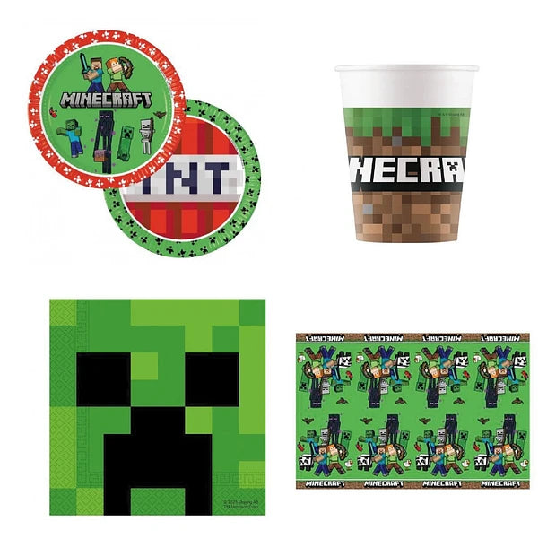 Minecraft Tablecloth – 120x180 cm Plastic Party Table Cover PROCOS