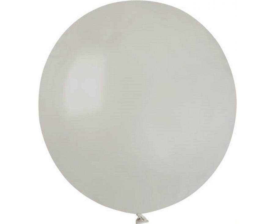 Globos de látex Gemar 48 cm, gris pastel, 50 uds.