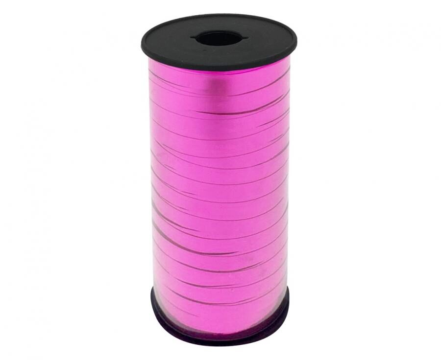 Plastic Curling Ribbon, mettalic pink, 92 m Godan
