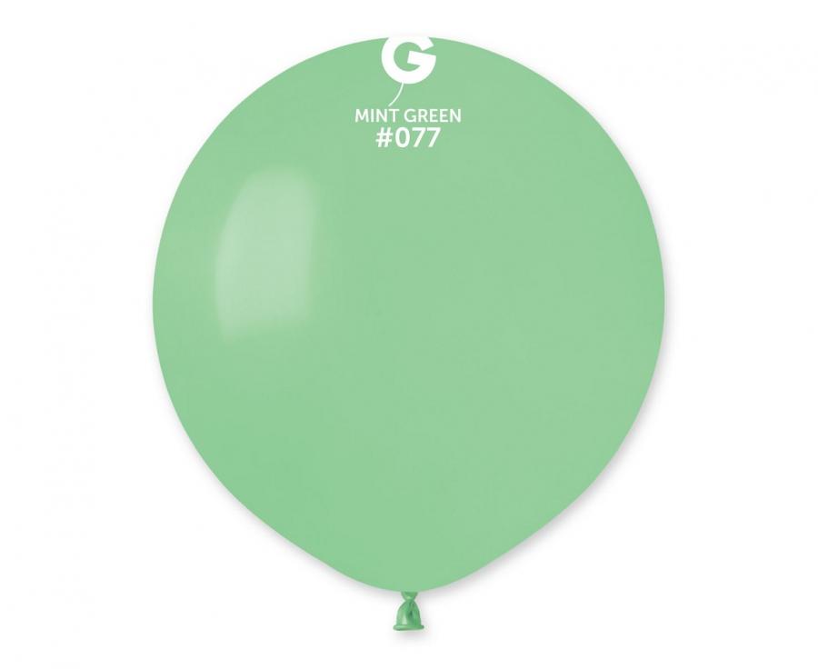 Pastel mint green 48cm latex balloon 50 pack