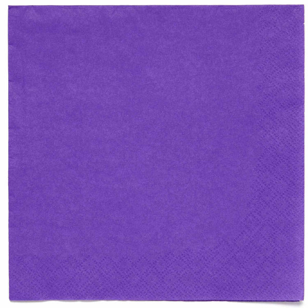 Paper napkins, purple, 33 x 33 cm, 20 pcs Unique