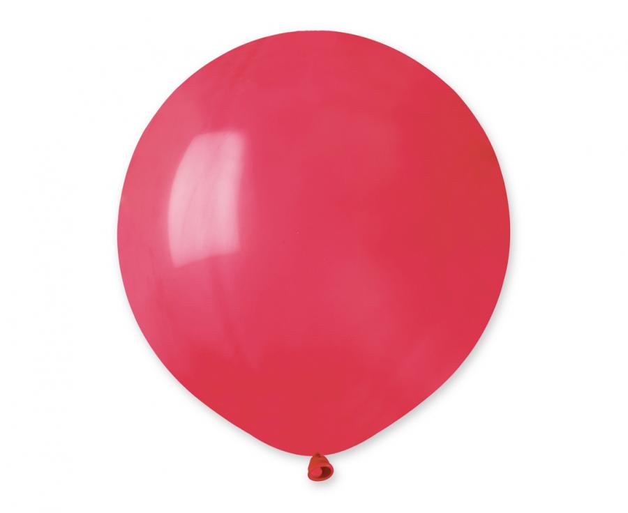Gemar pastel red latex balloon inflated – 48 cm, pack of 50