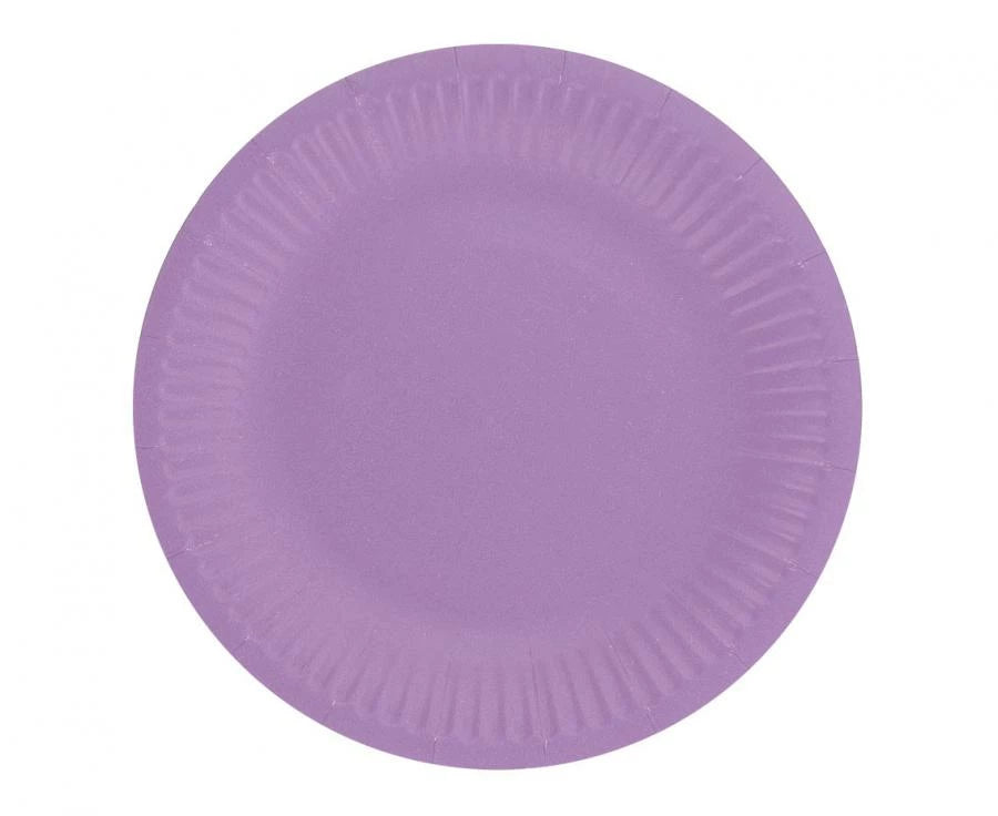 Paper plates, lavander, 18 cm, 6 pcs Godan