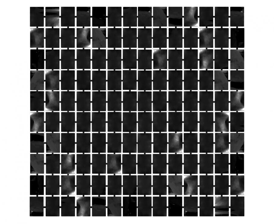 Party backdrop, black squares, 100 x 200 cm Godan