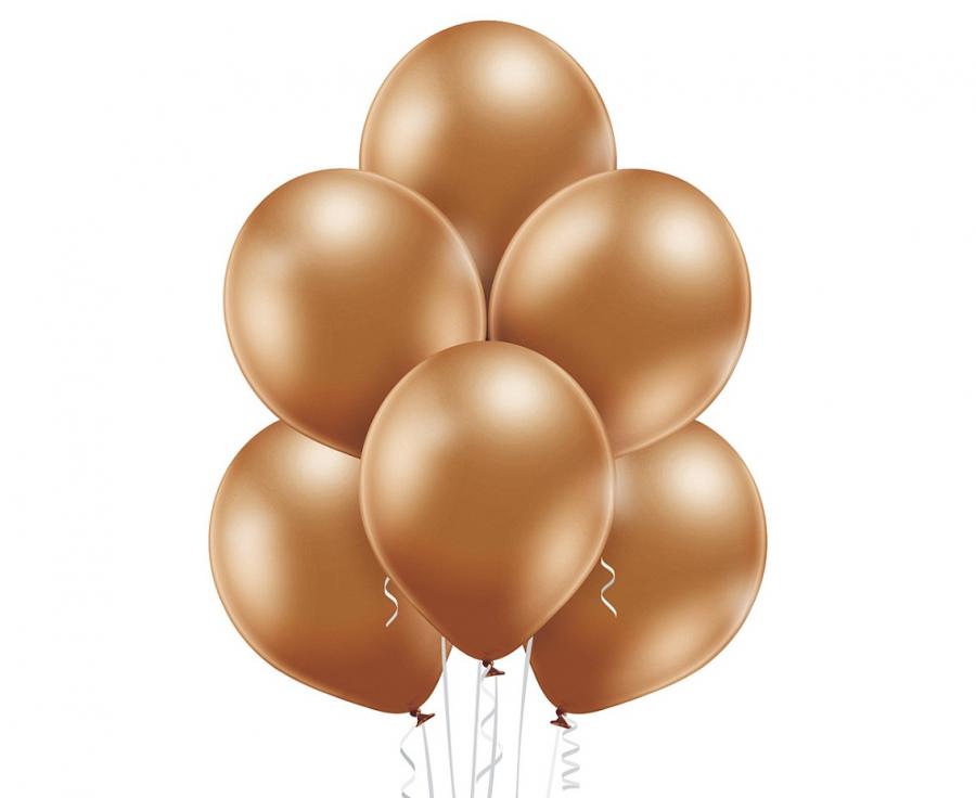 Glossy copper chrome latex balloons 12 inch-pack of 50