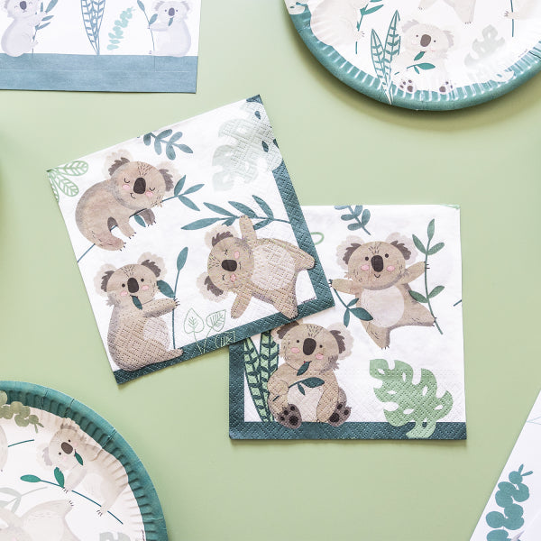Paper napkins Koala, 33x33 cm, 16 pcs Unique