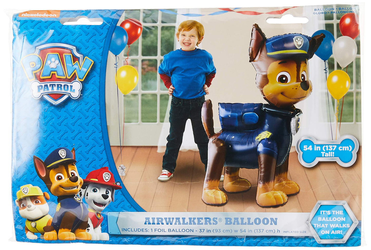 Foil Balloon Paw Patrol, Chase, AirWalker XXL 37x54" / 93x134 cm Anagram