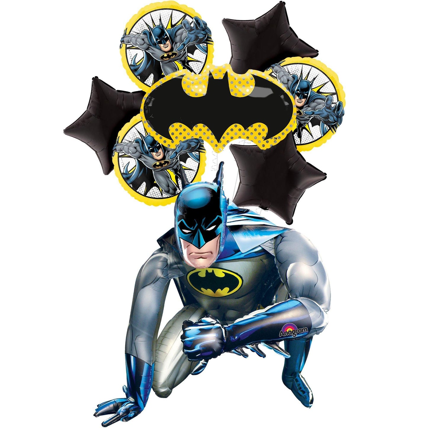 Foil Balloon Batman, AirWalker XXL, 36x44" / 91x111 cm Anagram