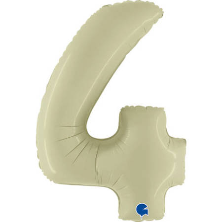 Foil Balloon Number "4", 102 cm, olive Grabo