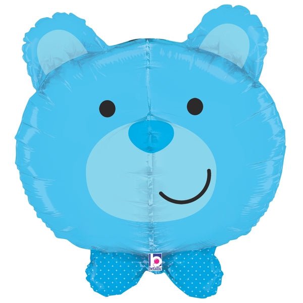 Foil Balloon Blue Bear, multi-sided, 27" / 69 cm Grabo