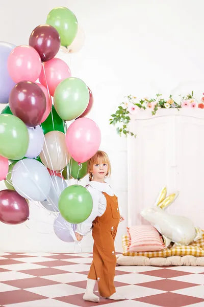 Strong Balloons 27 cm, Pastel Prune, 100 pcs Partydeco