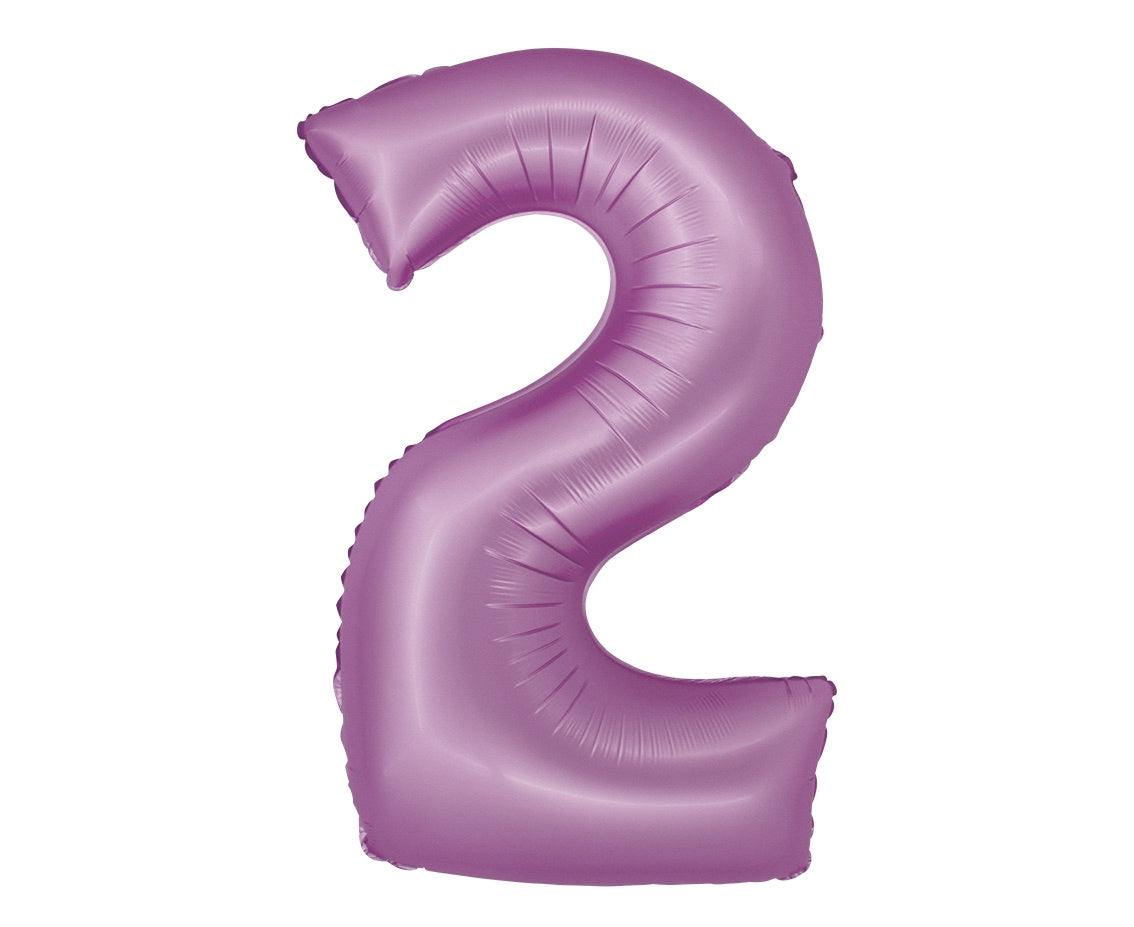 Foil Balloon Number ''2'', 76 cm, lavender Godan
