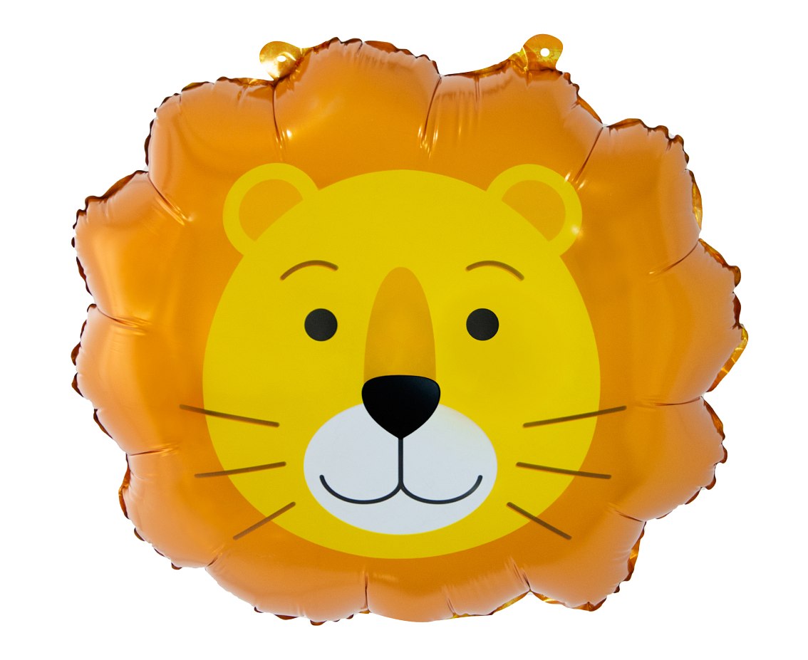 Globo de aluminio León/Leo, 17x15" / 43x38 cm