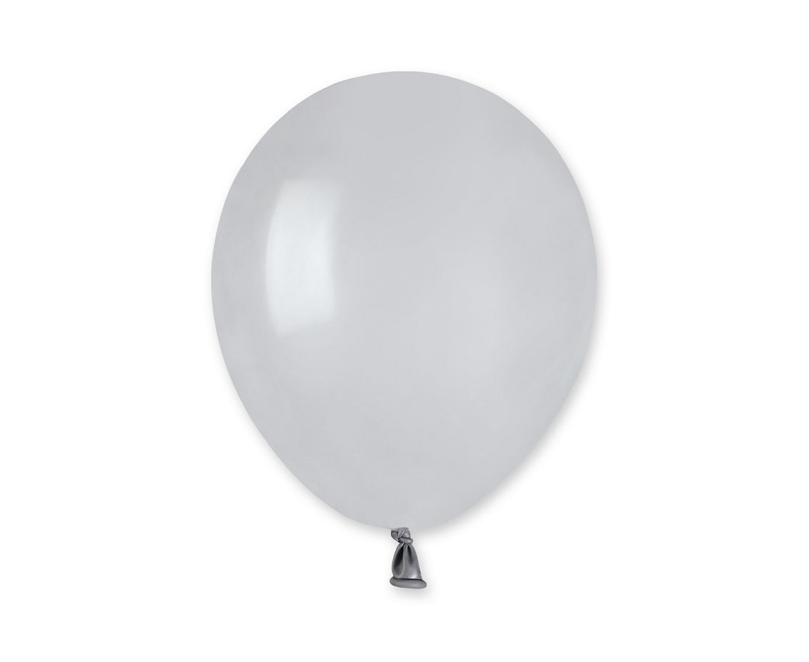 Gemar latex balloons, grey, 5"/ 13 cm, 100 pcs Gemar