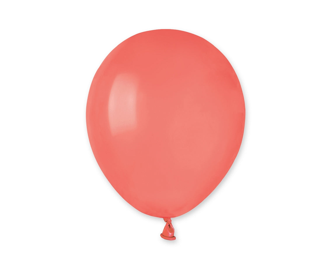 Gemar latex balloons, coral, 5"/ 13 cm, 100 pcs Gemar