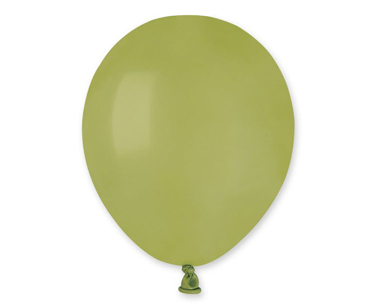 Gemar latex balloons, olive green, 5"/ 13 cm, 100 pcs Gemar