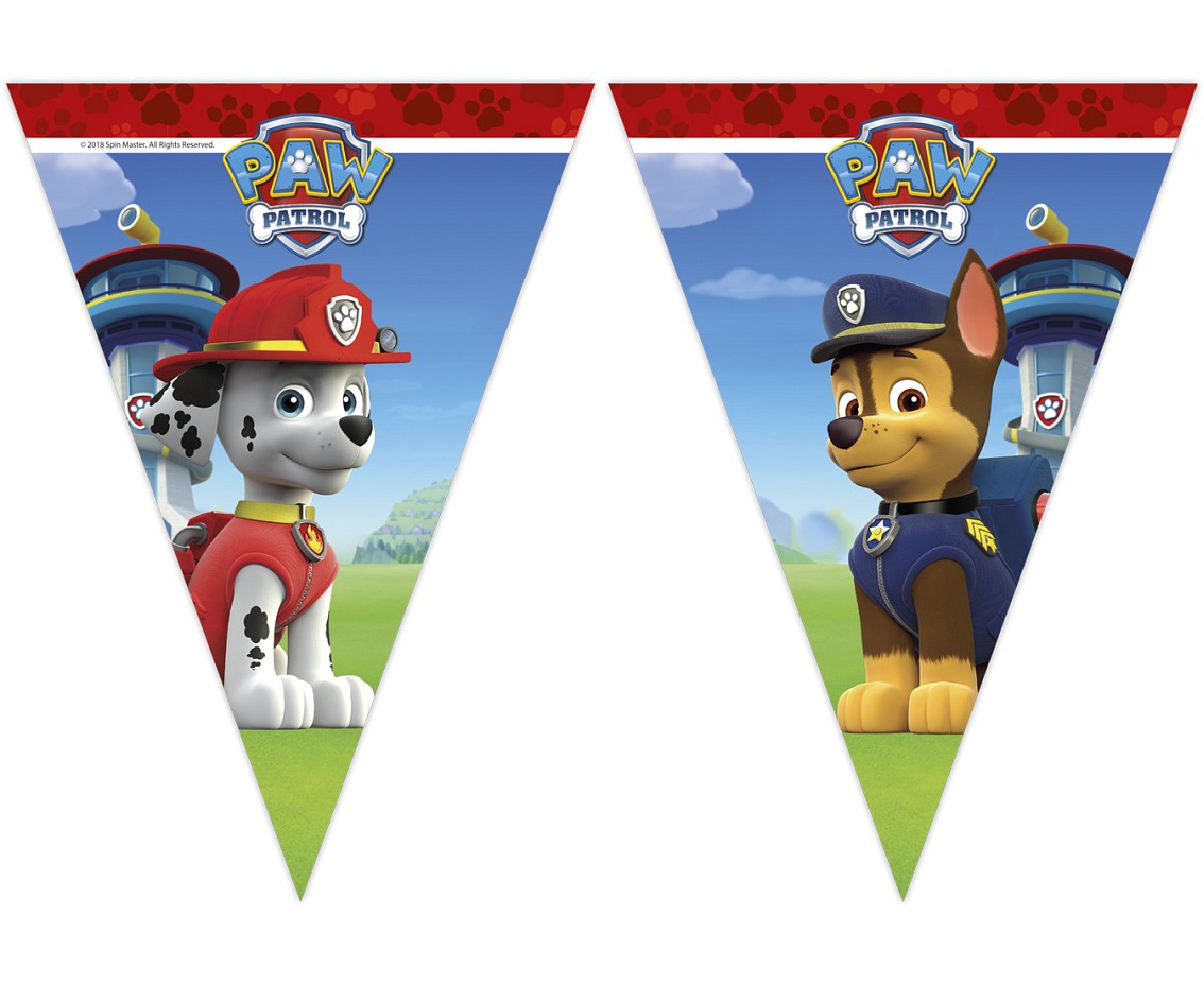 Flag banner Paw Patrol - Ready For Action, plastic, 230 cm PROCOS