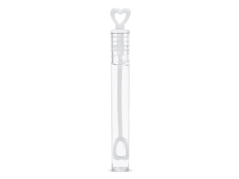 Pompas de jabón, botellas blancas con forma de corazón, 48 uds. por caja