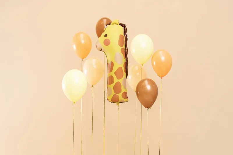 Foil Balloon Number ''1'', 82cm, giraffe Partydeco