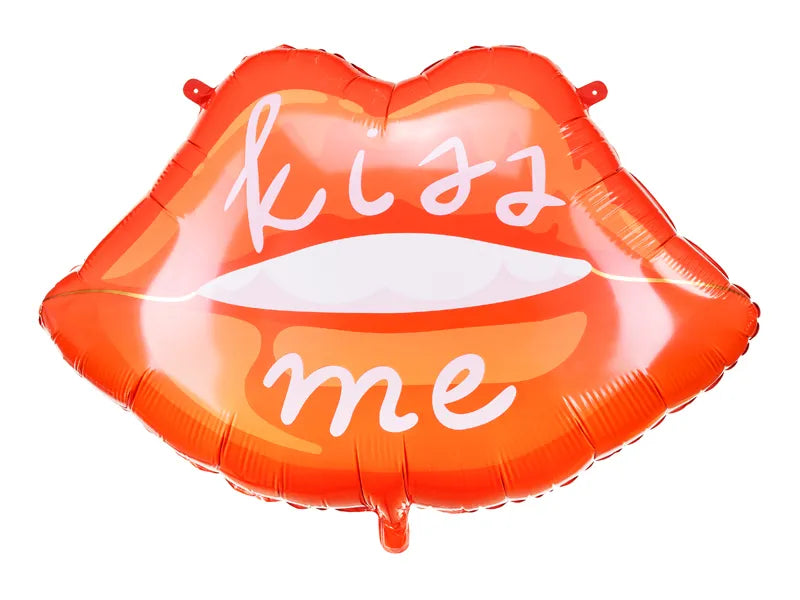 Lábios de Balão de Foil - Kiss Me, 34 x 25,5" / 86,5 x 65 cm
