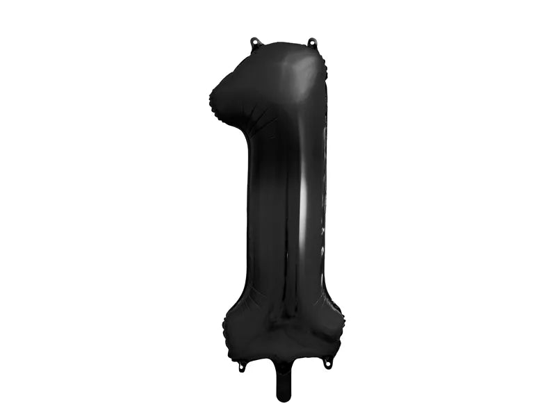 Balão Foil Número ''1'', 86cm, preto