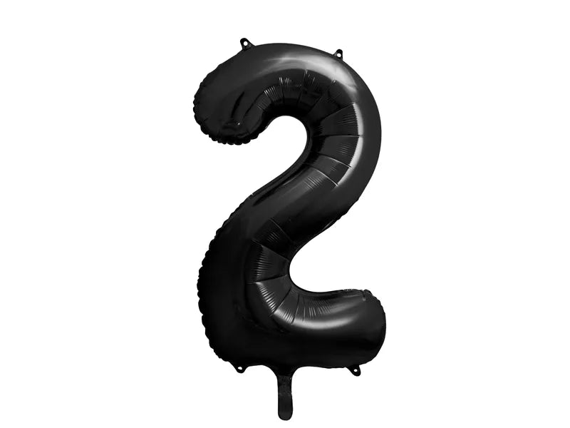 Balão Foil Número ''2'', 86cm, preto